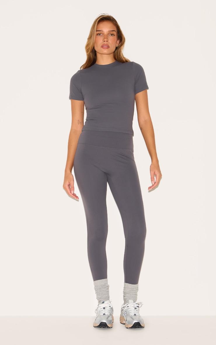 Charcoal Sculpt Straight Leg Yoga Pants Product Image