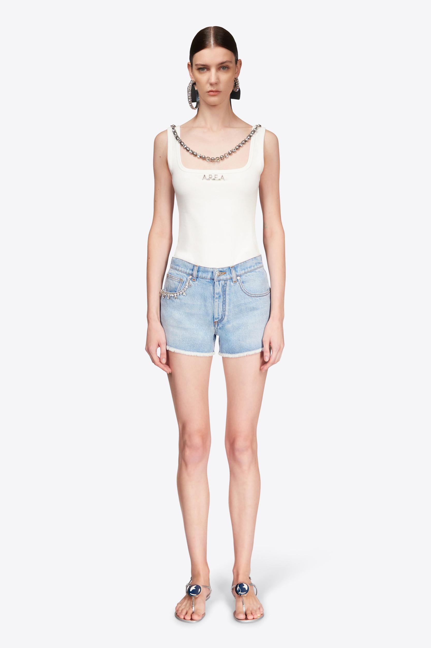 Crystal Pocket Jean Short Product Image