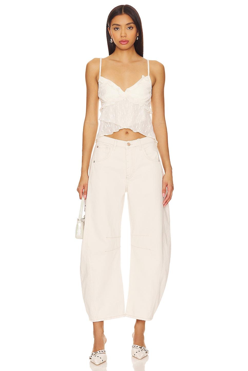 Free People We The Free Good Luck Mid Rise Cropped Barrel Jeans Product Image