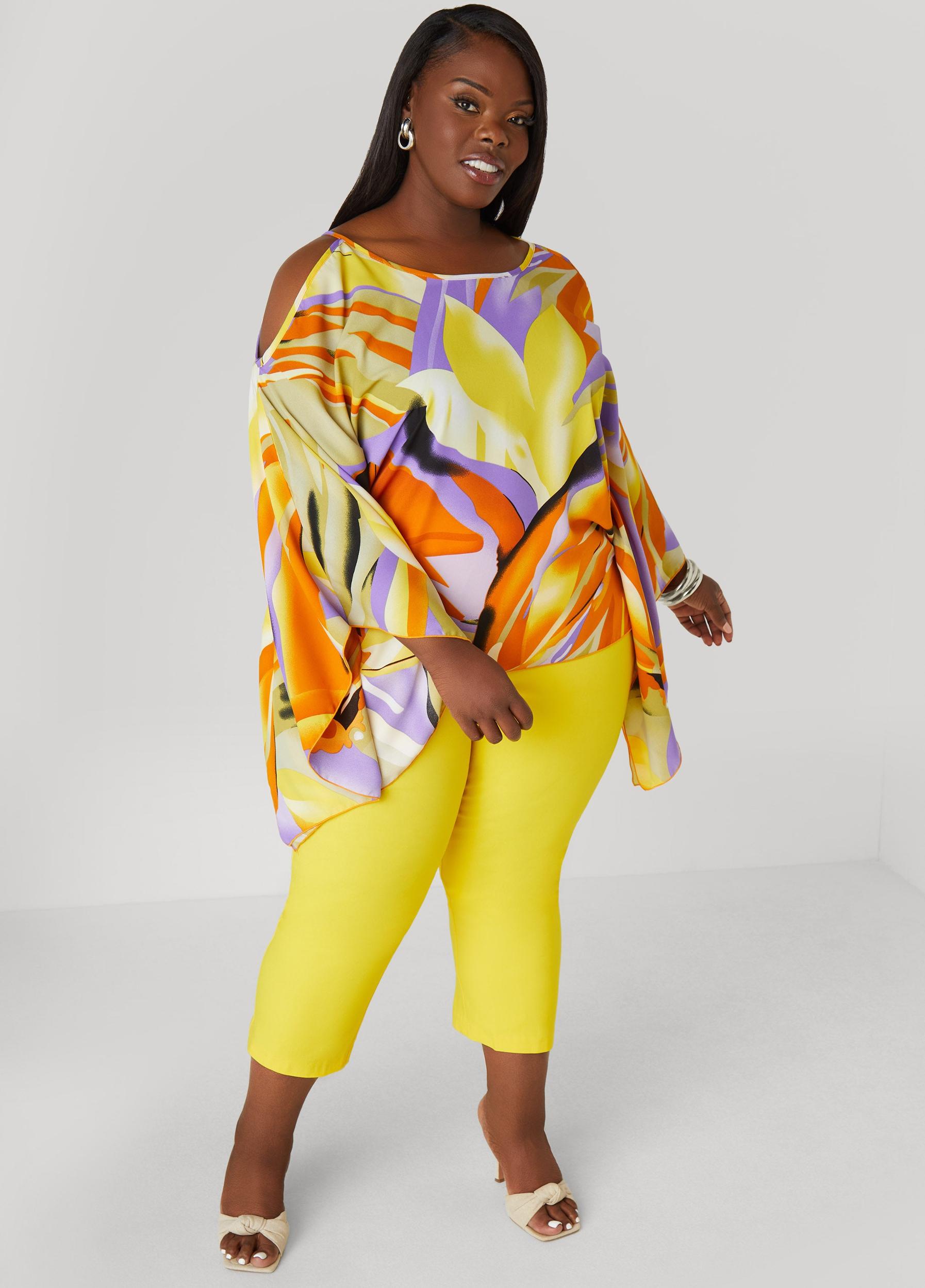 Plus Size Millennium Pull On Capris Ashley Stewart Product Image