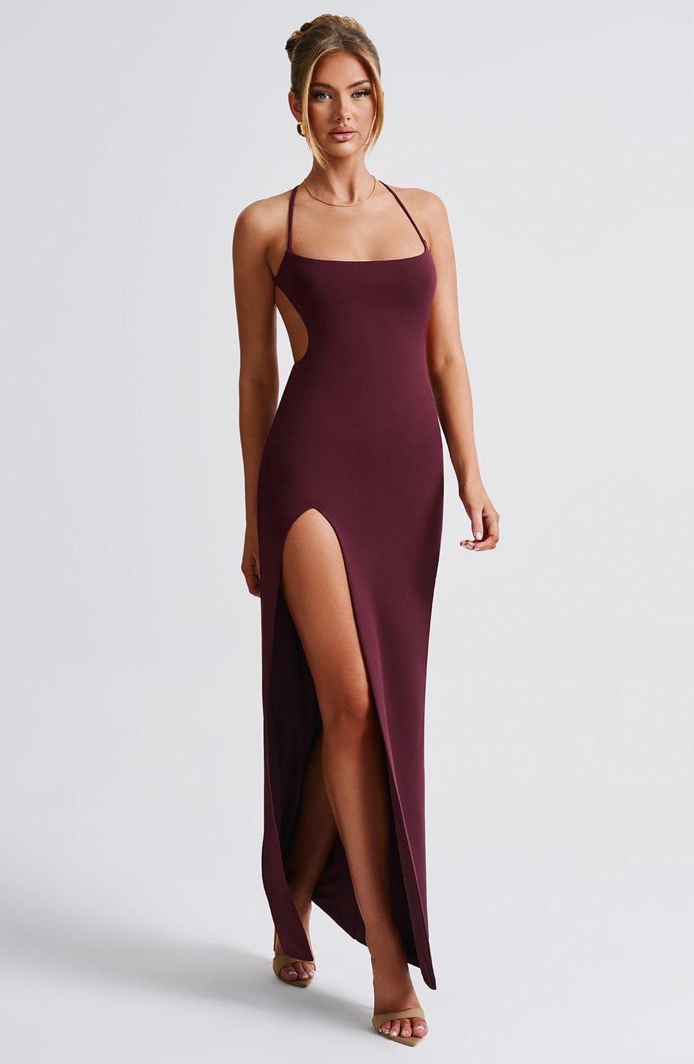 Beatrix Maxi Dress - Cherry Lacquer Product Image