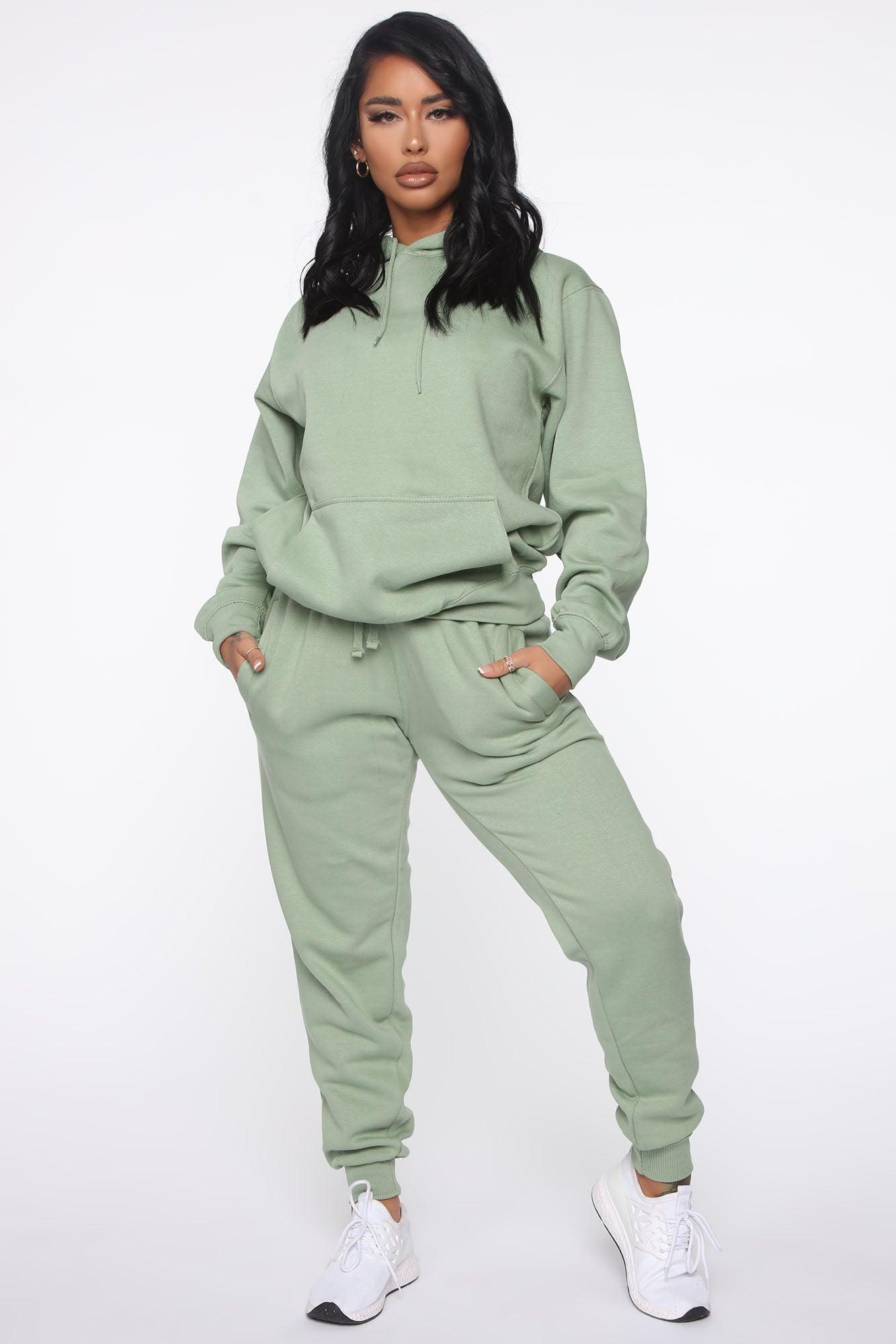 Stole Your Boyfriend's Oversized Jogger - Sage Product Image