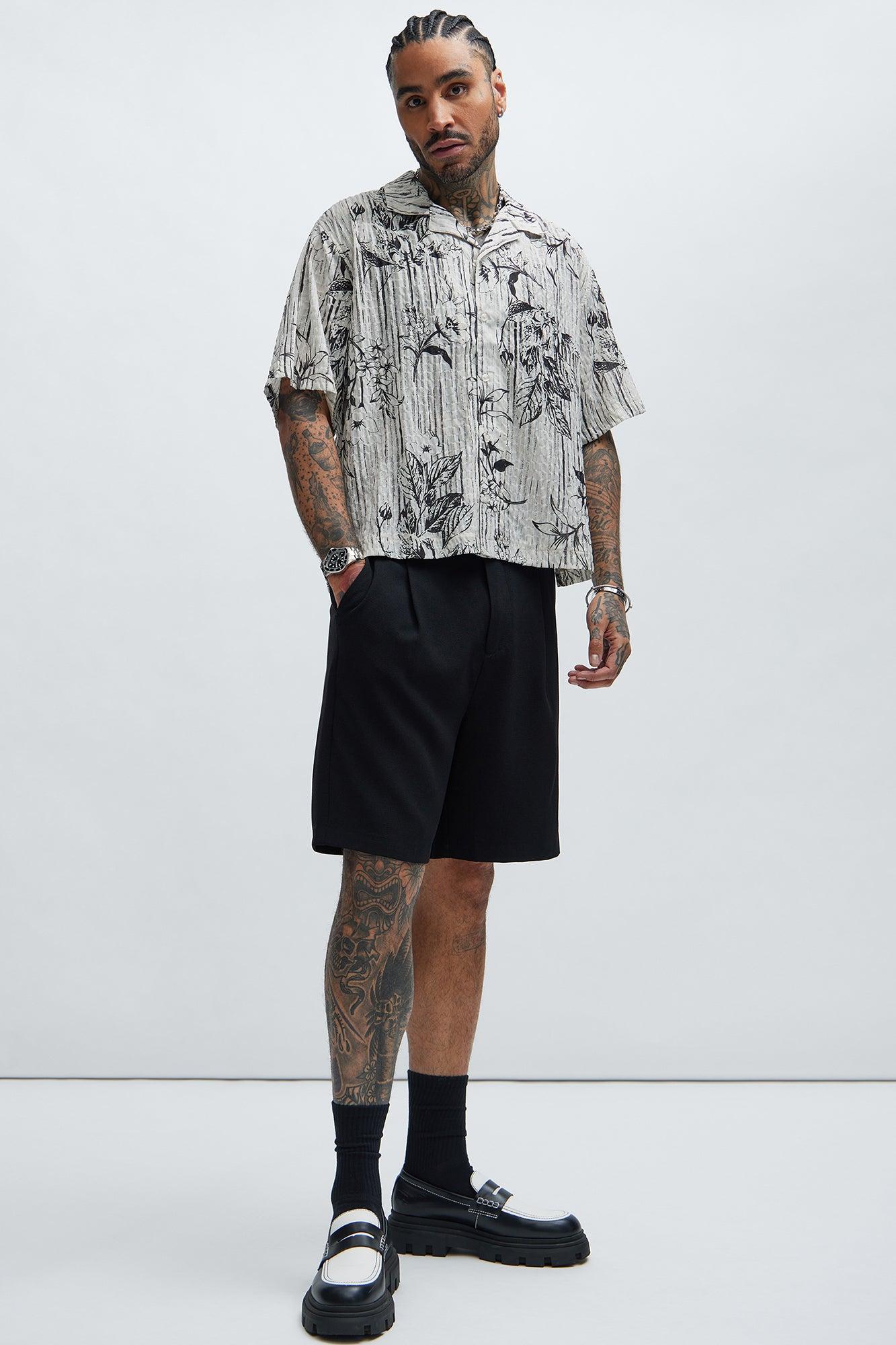 Depok Textured Shirt - Cream/combo Product Image