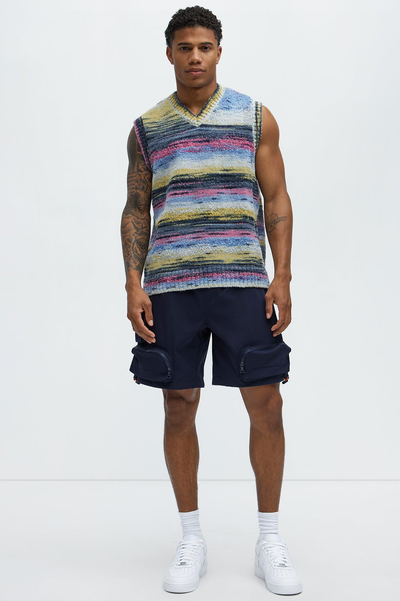 Gone Fishing Cargo Shorts - Navy Product Image