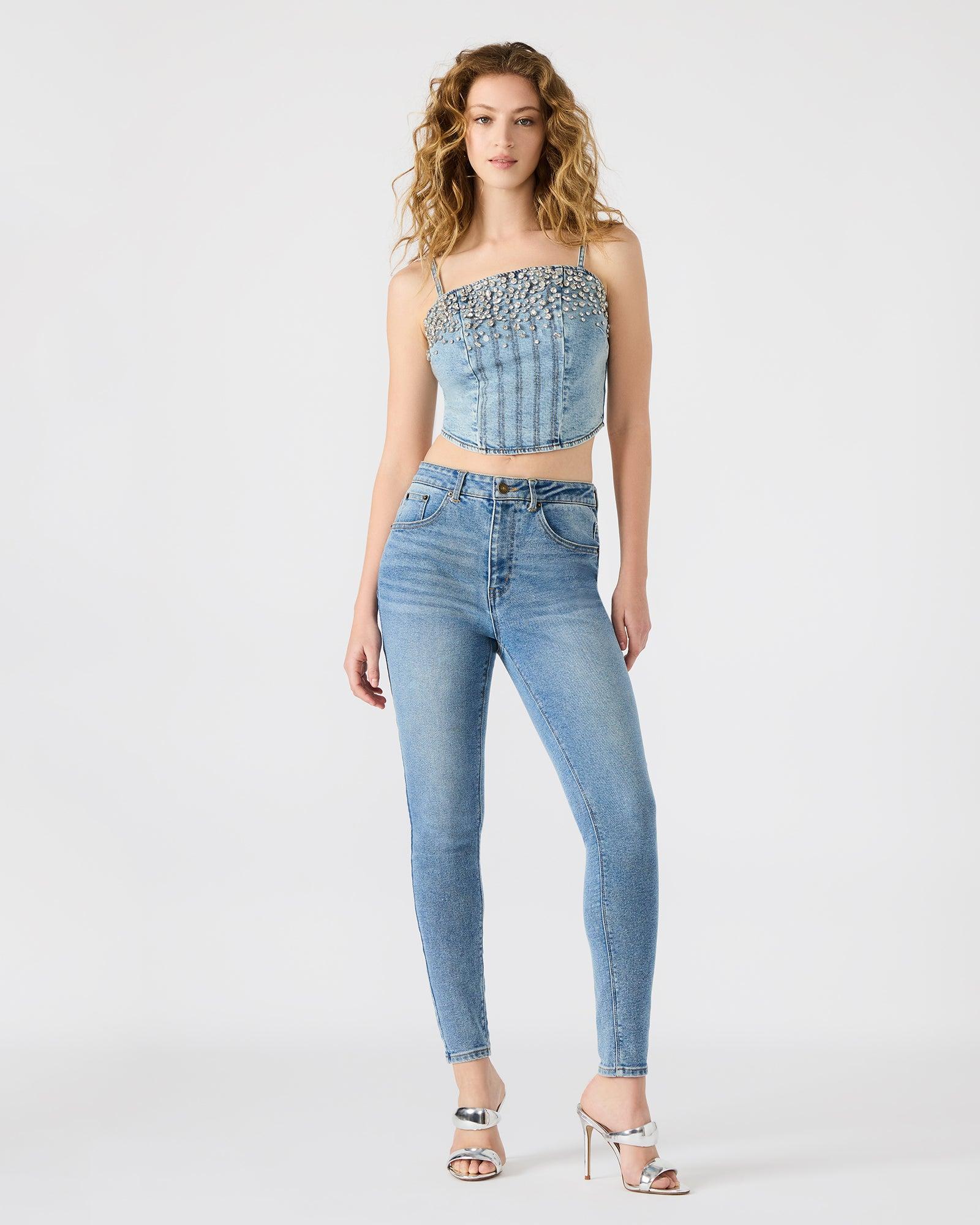 ERAS DENIM TOP Female Product Image