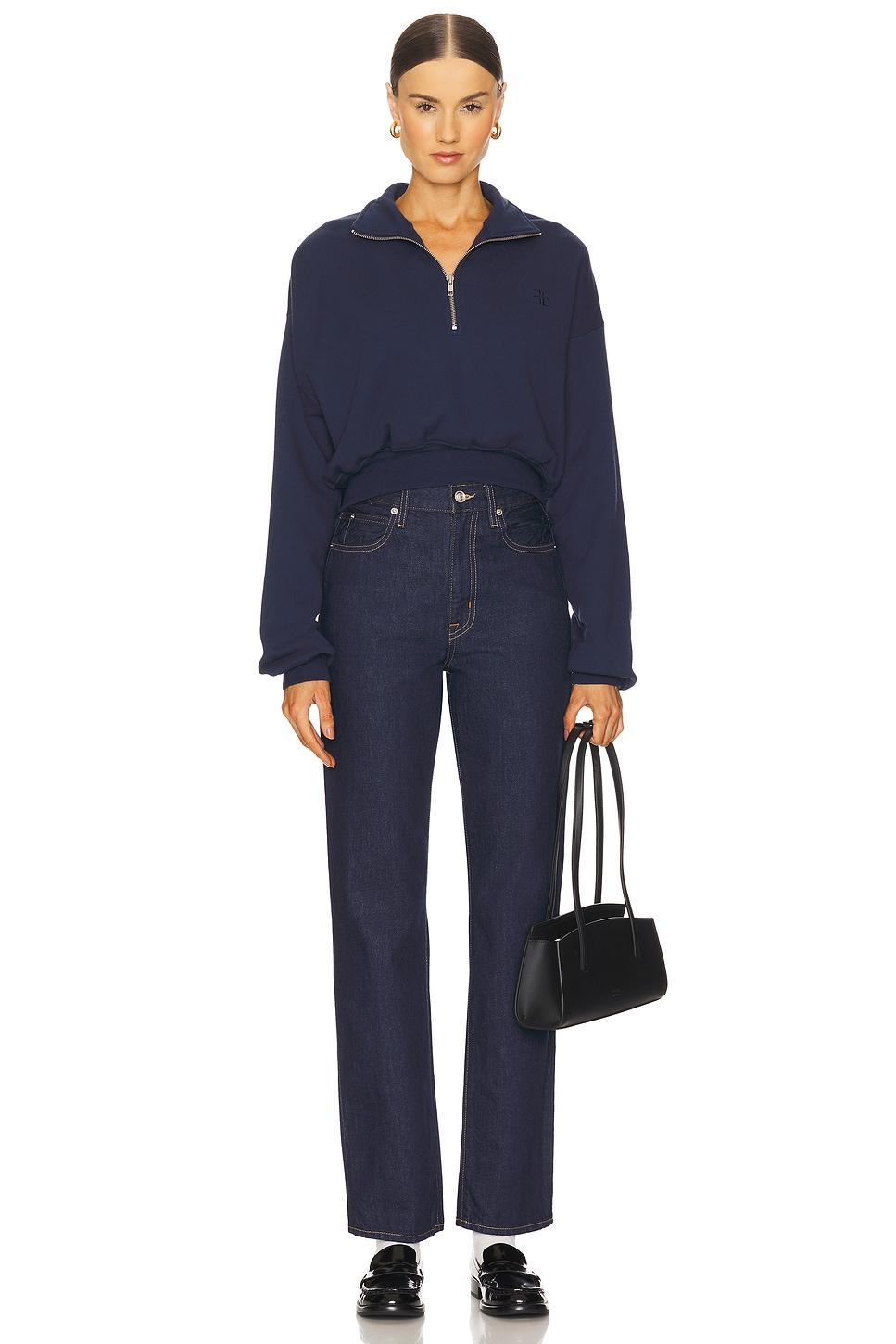 Cropped Half Zip Sweatshirt Eterne Product Image