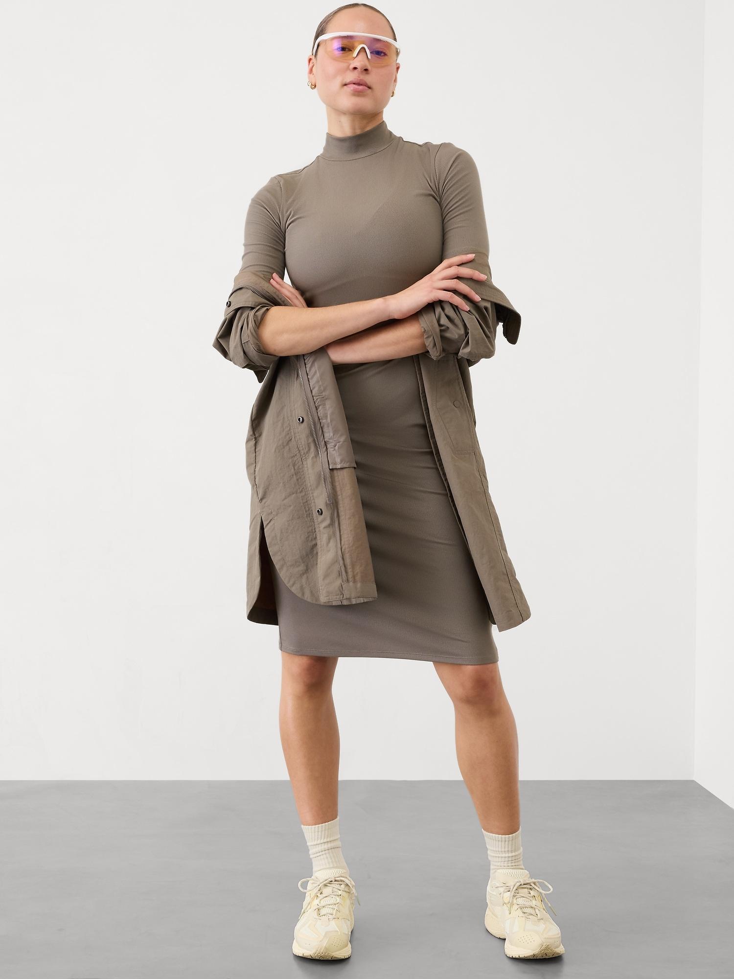 Signature Rib Mock Neck Dress Product Image