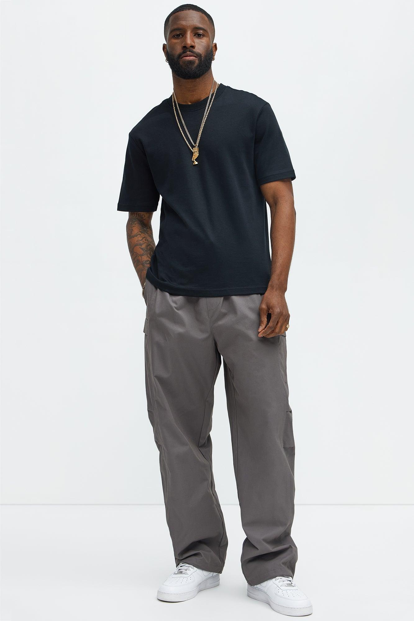 Baggy Chase Utility Cargo Pants - Grey Product Image