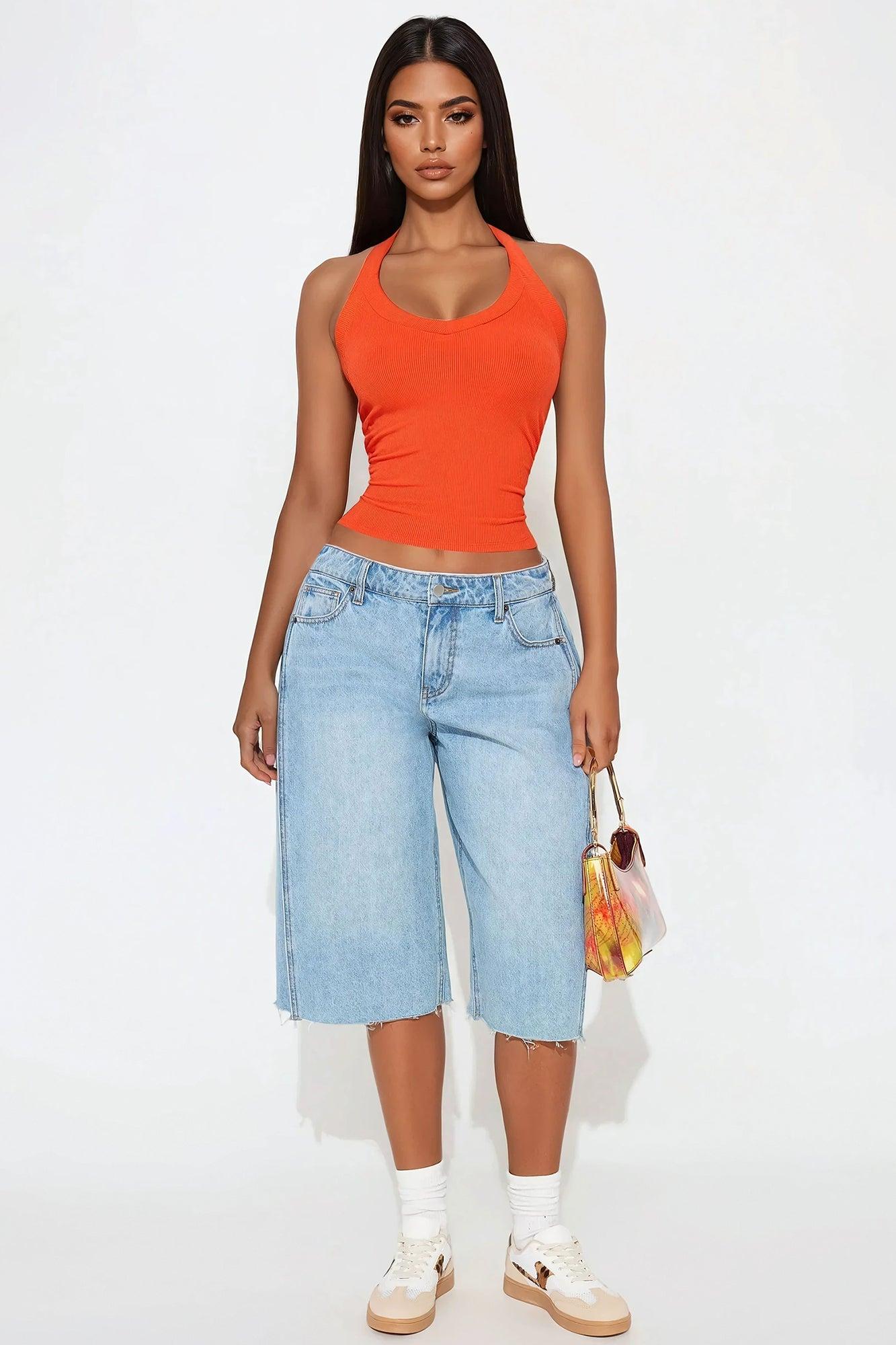Olivia Halter Top - Orange Product Image