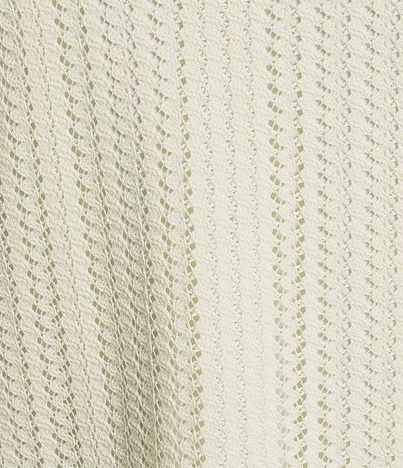 Investments Plus Size Soft Separates Sleeveless Crew Neck Crochet Top Product Image