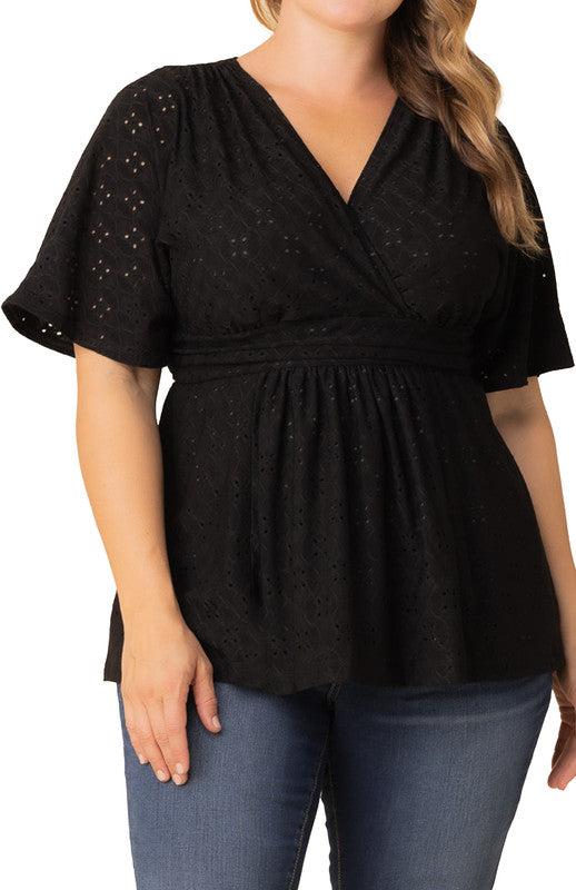 Sunny Day Eyelet Top - Plus Product Image