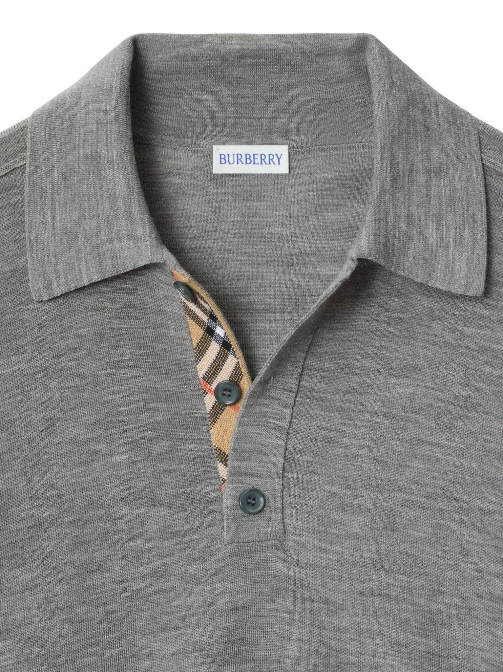 wool polo shirt Product Image