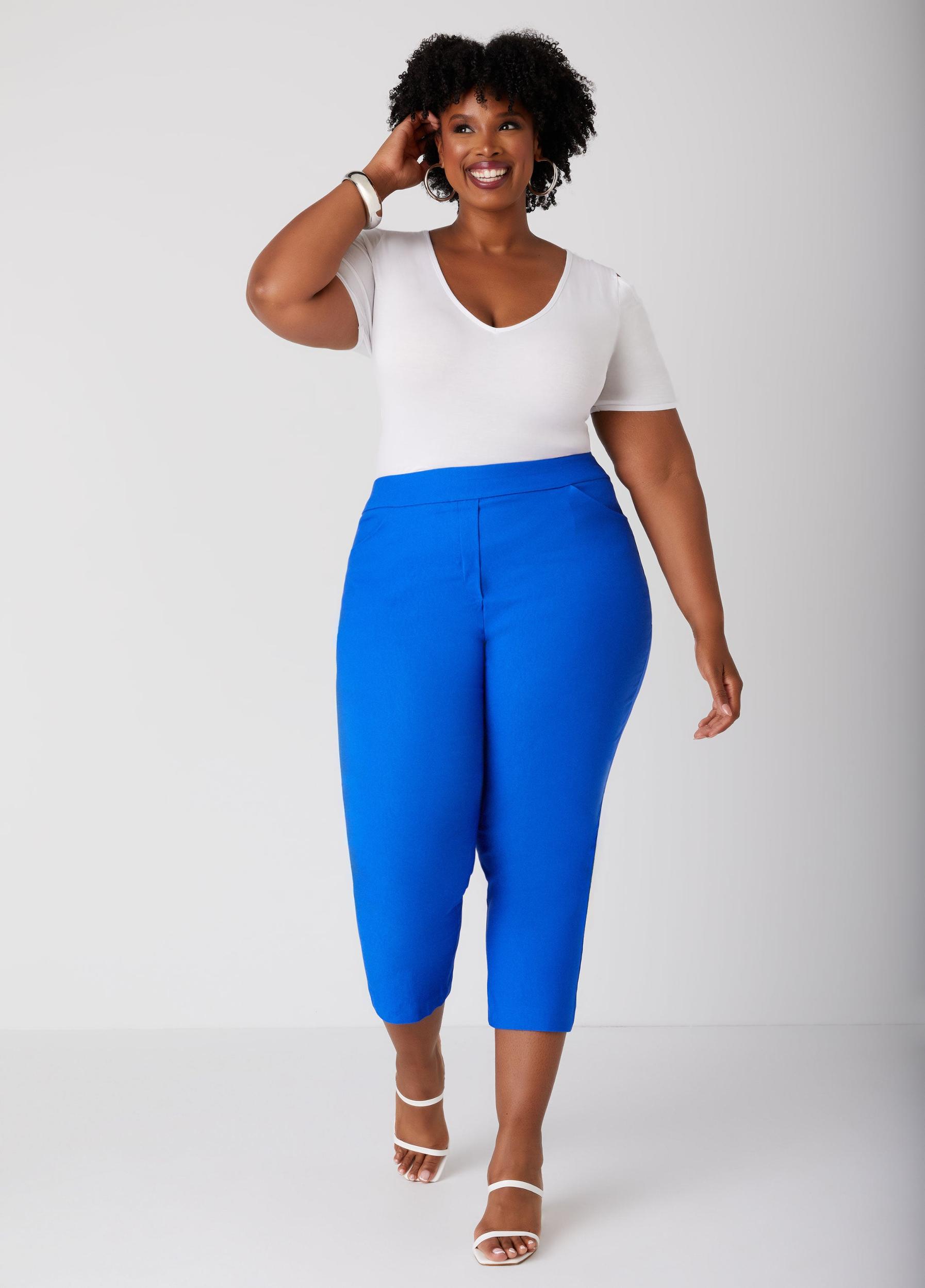 Pull On Mid Rise Capris Product Image
