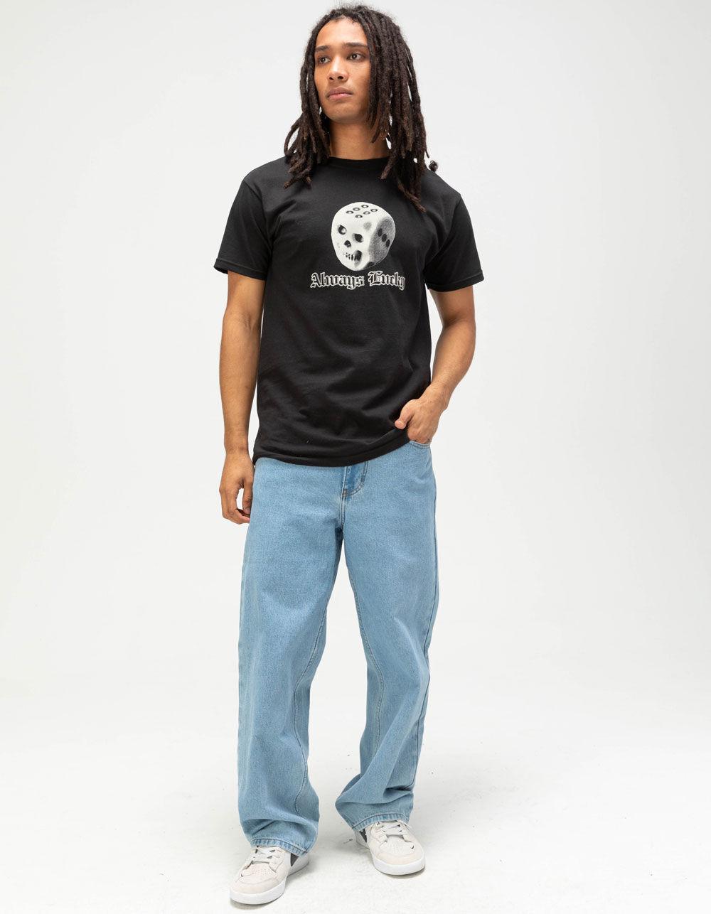 SIMPLER DAZE Always Lucky Mens Tee - BLACK Product Image