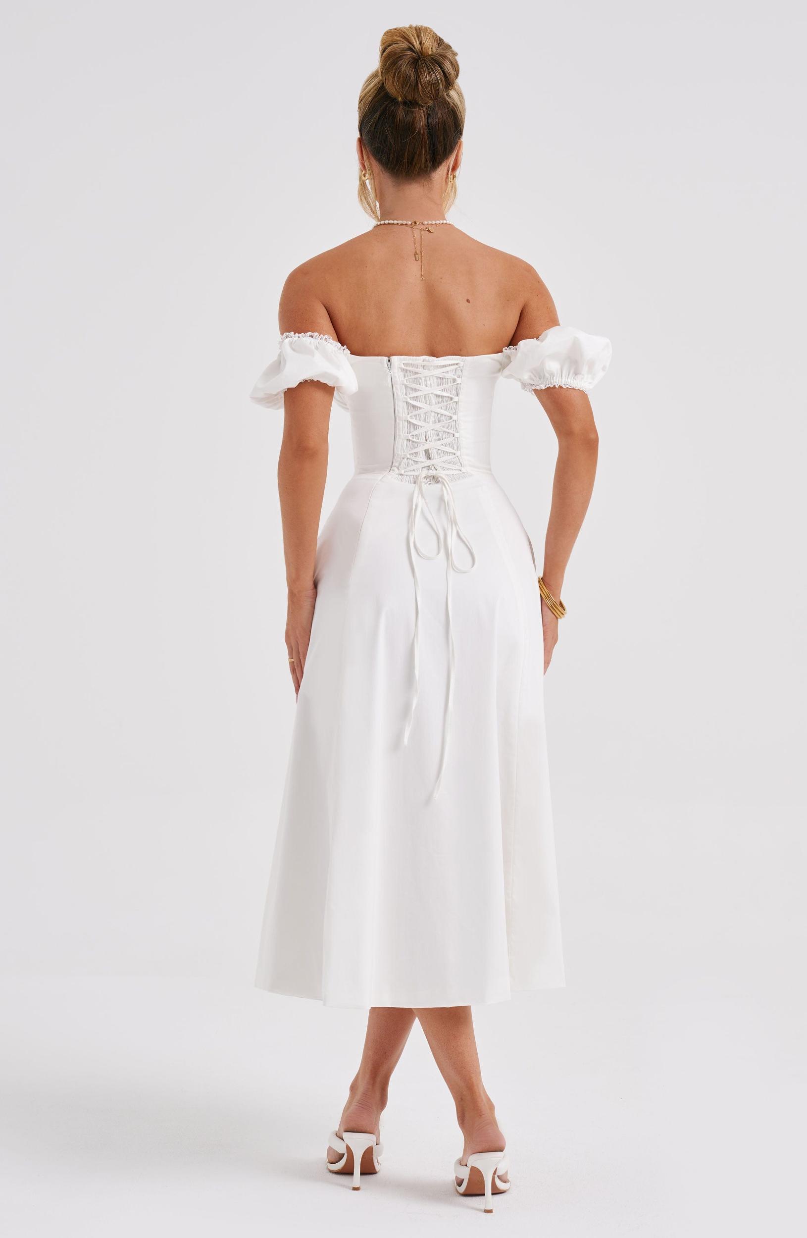 Courtney Midi Dress - Ivory Product Image