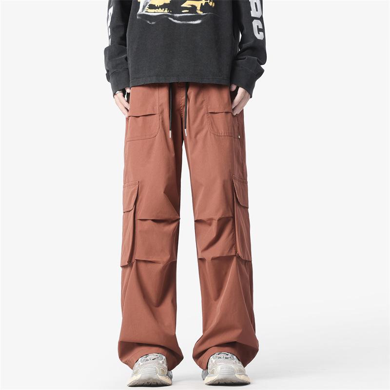 Retro Paratrooper Pleated Functional Cargo Pants Product Image