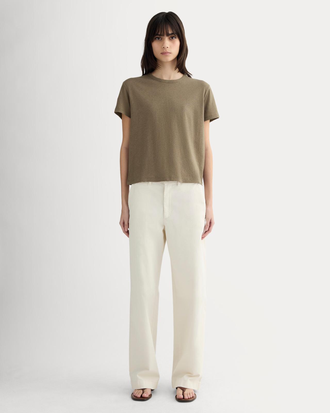 Womens Box-Cut T-Shirt in Cotton Linen by Everlane Product Image