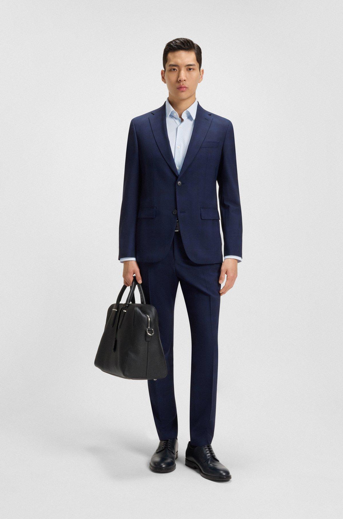 Slim-fit shirt in printed performance-stretch jersey Product Image