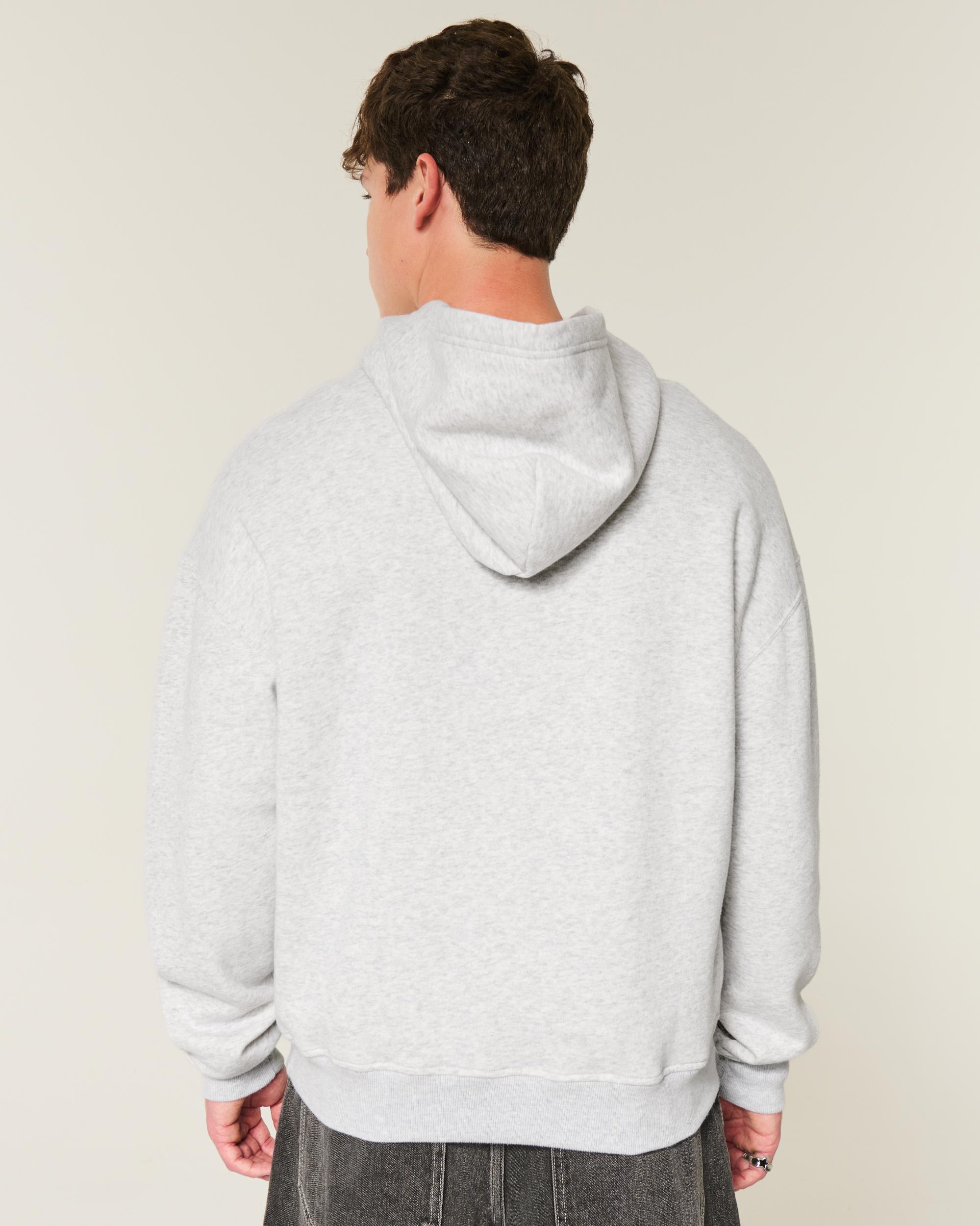 Boxy Skull Graphic Hoodie Product Image