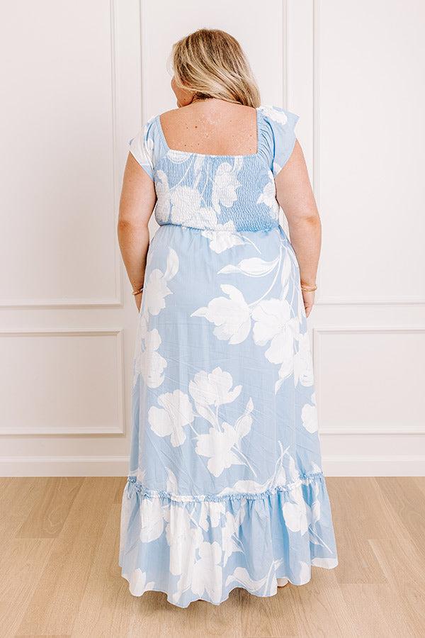 Head In The Clouds Floral Midi Dress Curves Product Image