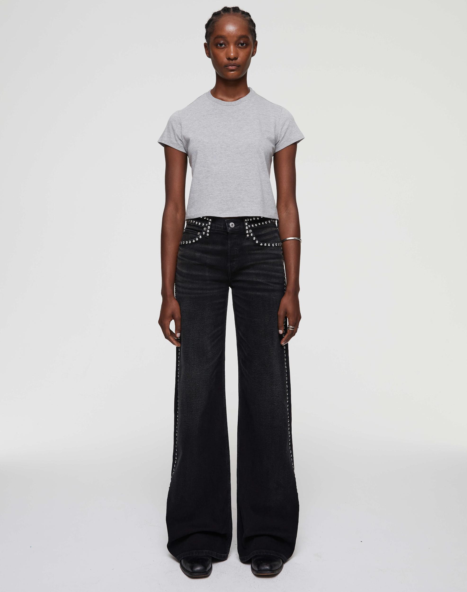 Hanes 1950s Boxy Tee - Heather Grey Female Product Image