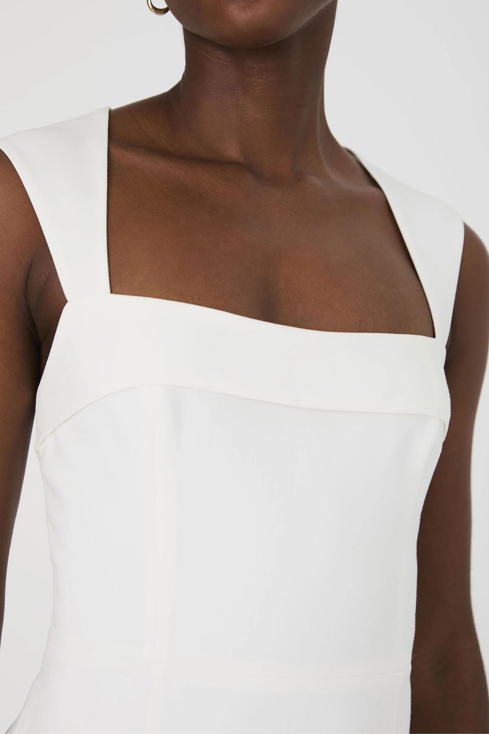 Whisper Collar Mini Dress - Summer White Product Image