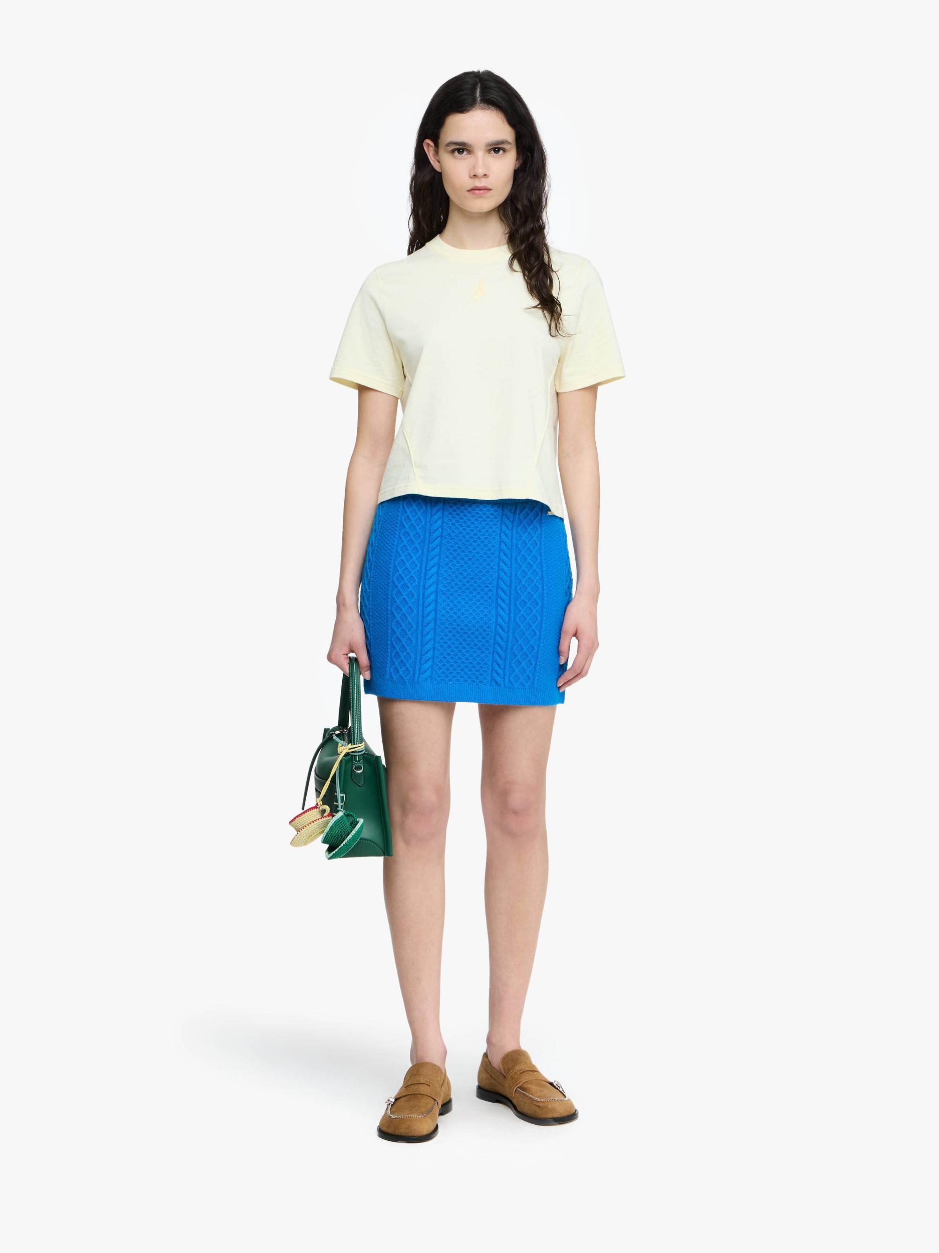 CABLE KNIT MINI SKIRT Product Image
