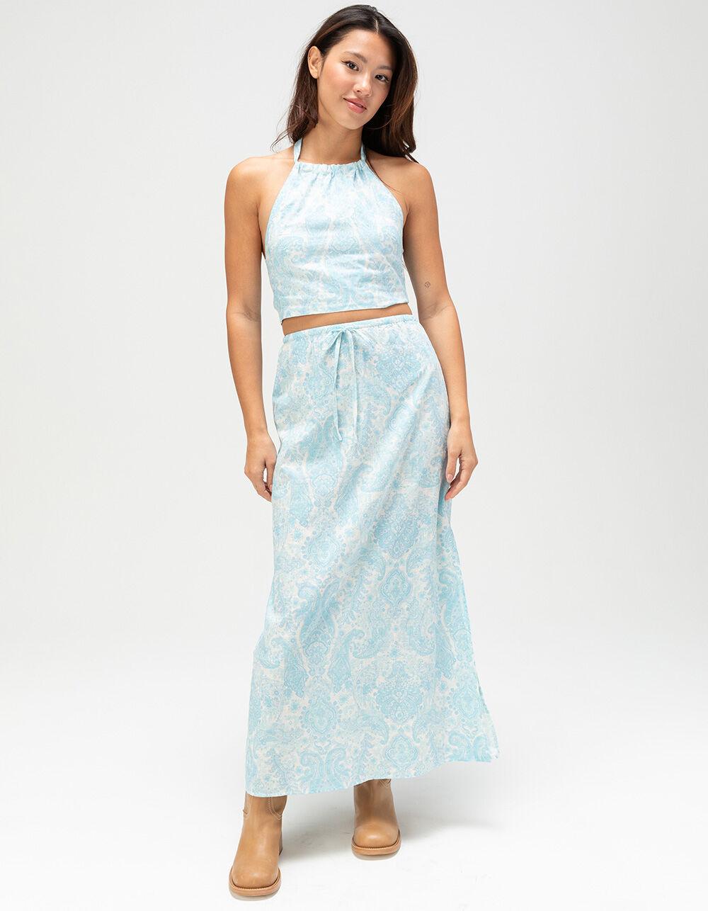 RHYTHM Jean Paisley Womens Halter Top - BLUE COMBO Product Image