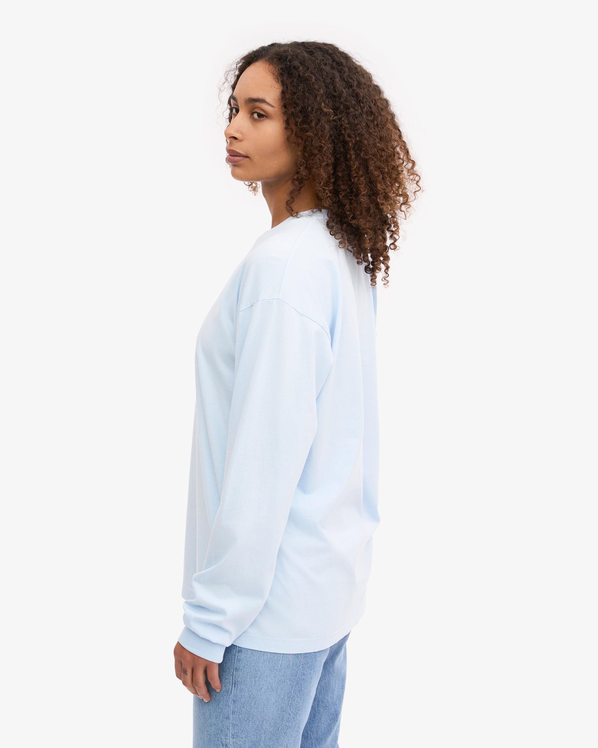 Oversized Organic LS T-Shirt - Polar Blue Product Image
