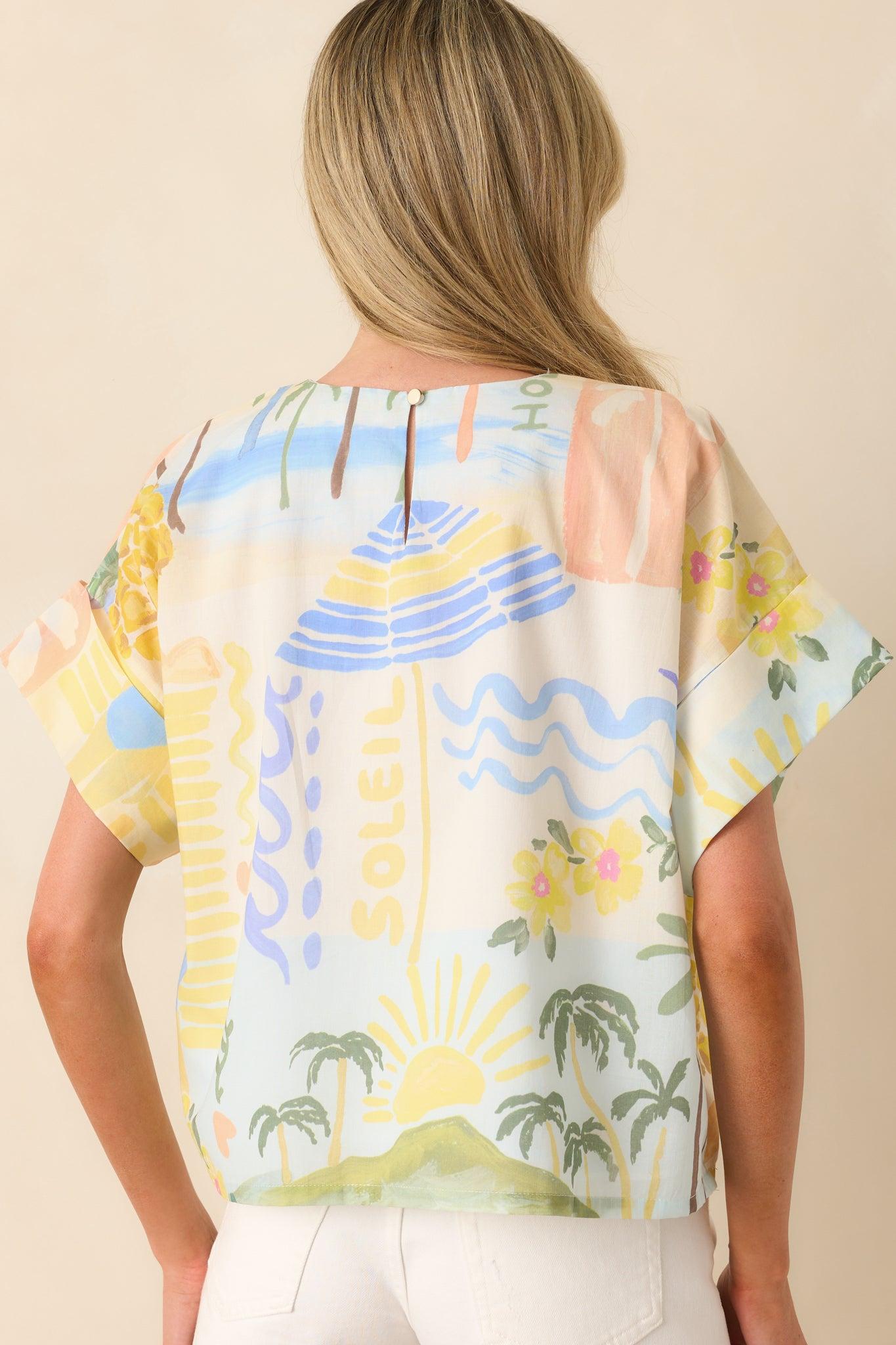 Prosperina Baileigh Multi Print Cotton Top Product Image