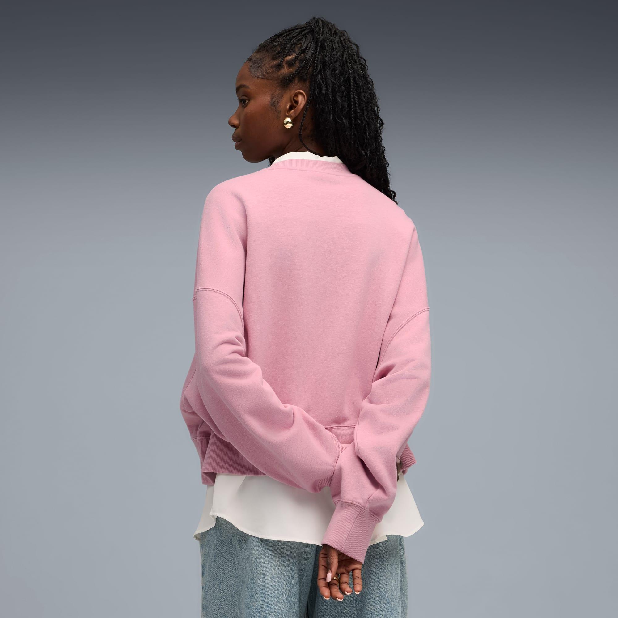 PUMA Wardrobe Essentials Women's Oversized Crew Sweatshirt Product Image