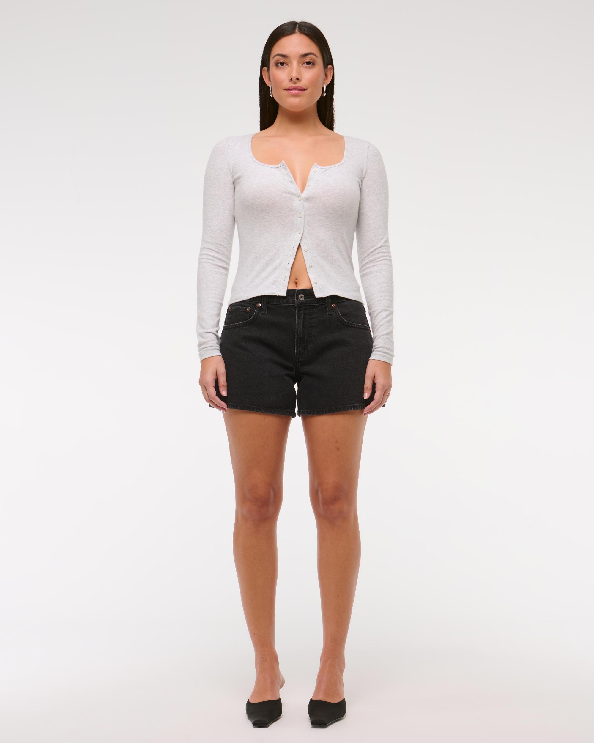 Curve Love Mid Rise A-Line Short Product Image