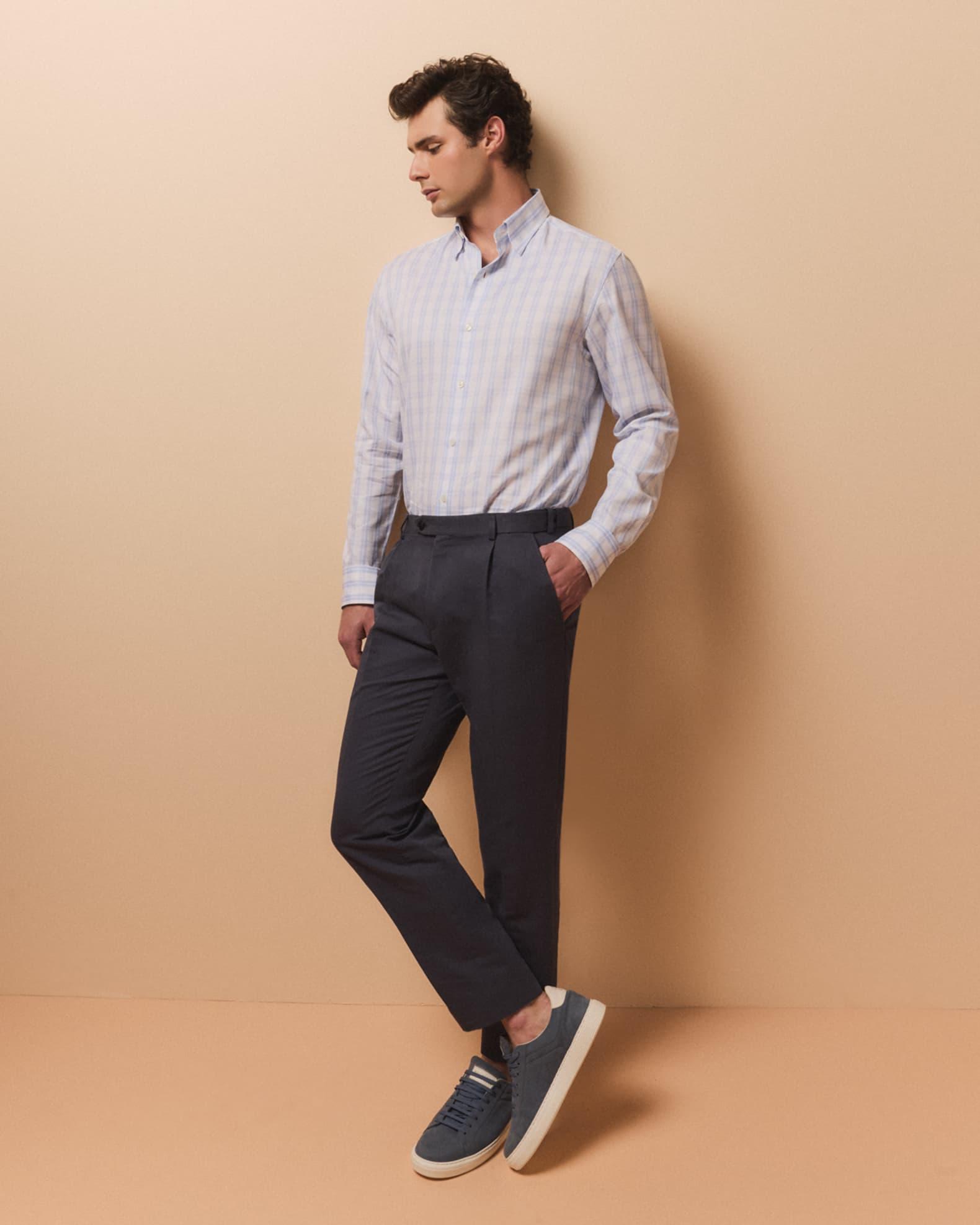 Men's Journey Slim Linen Trousers Product Image
