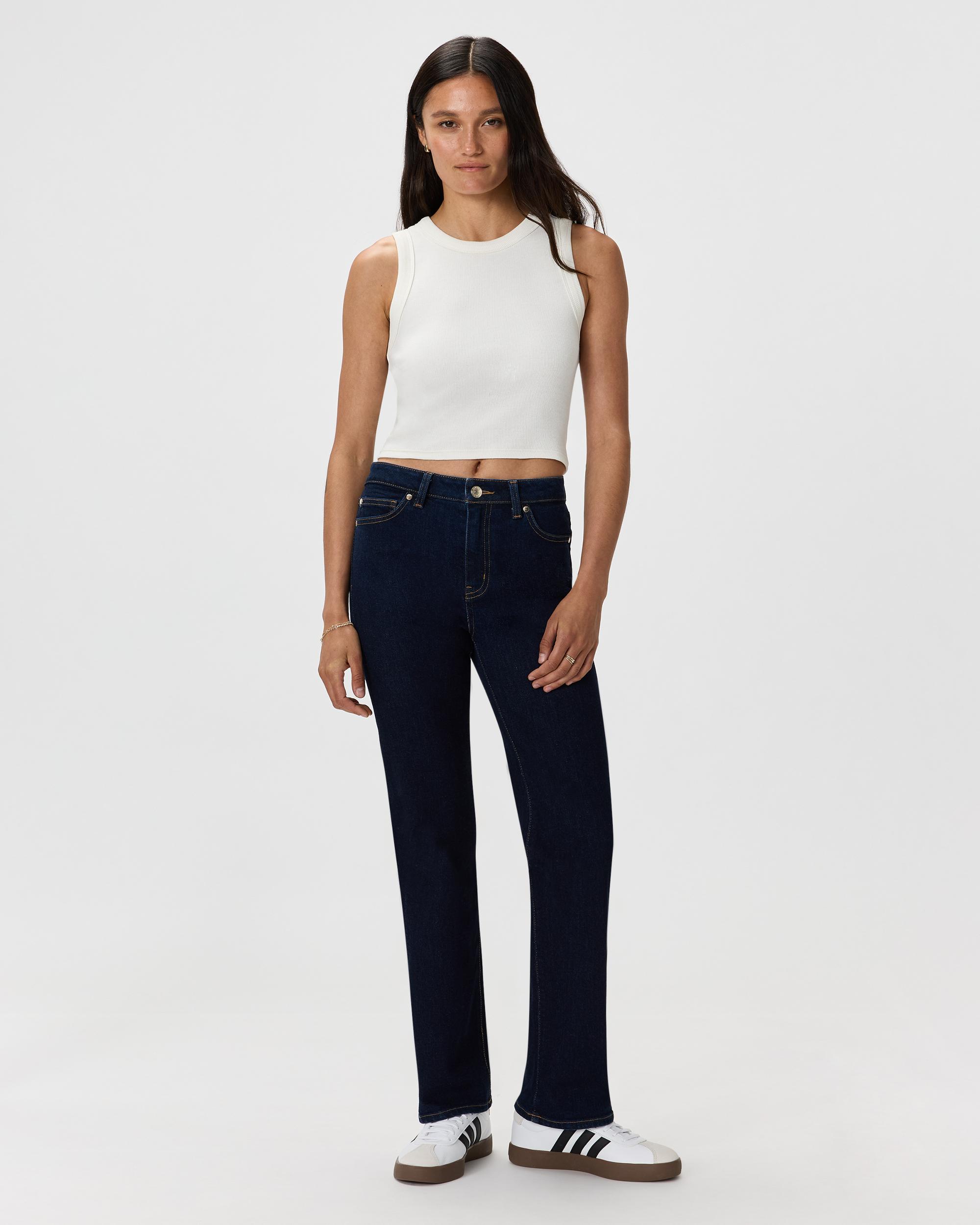 Quince | Women's Bella Stretch Straight Jeans Organic Cotton Product Image