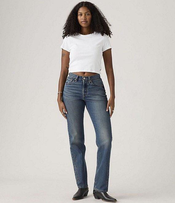 Levi's® 501 Curve Straight Leg Denim Jeans Product Image