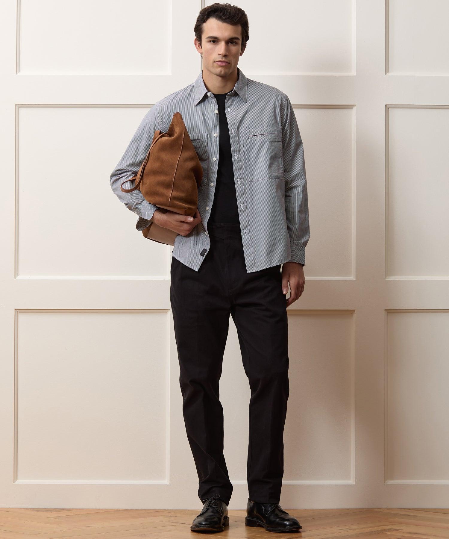 Welt Pocket Poplin Big Shirt Product Image