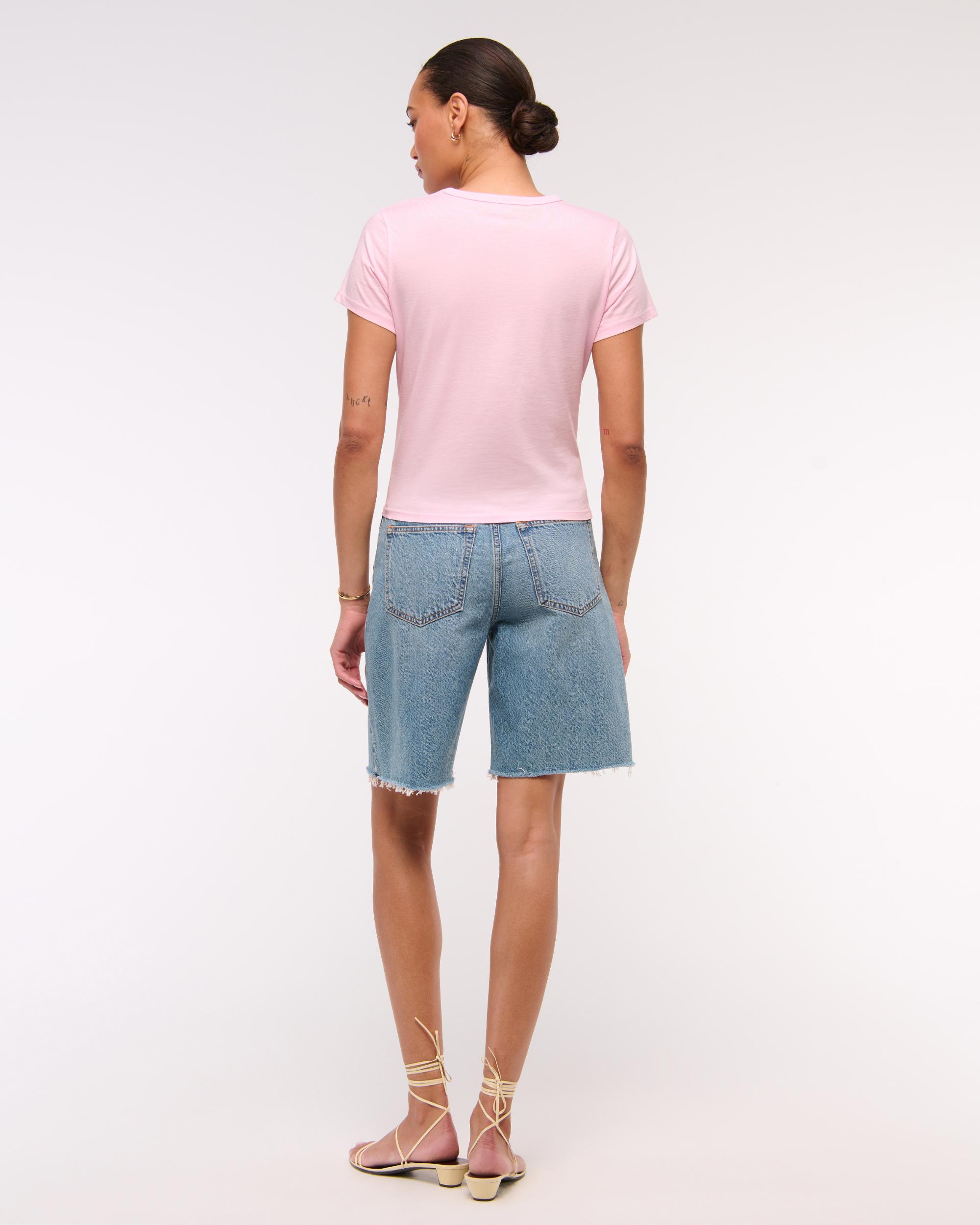 Essential Polished Body-Skimming Tee Product Image