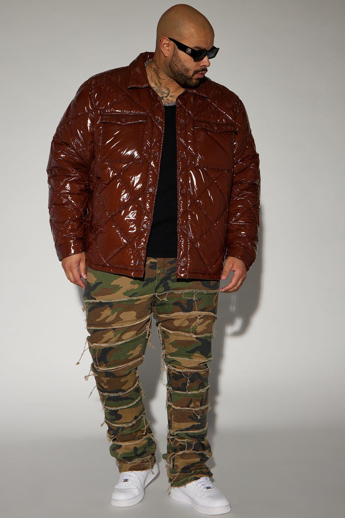 Your Diamond Quilted Puffer Jacket - Chocolate Product Image