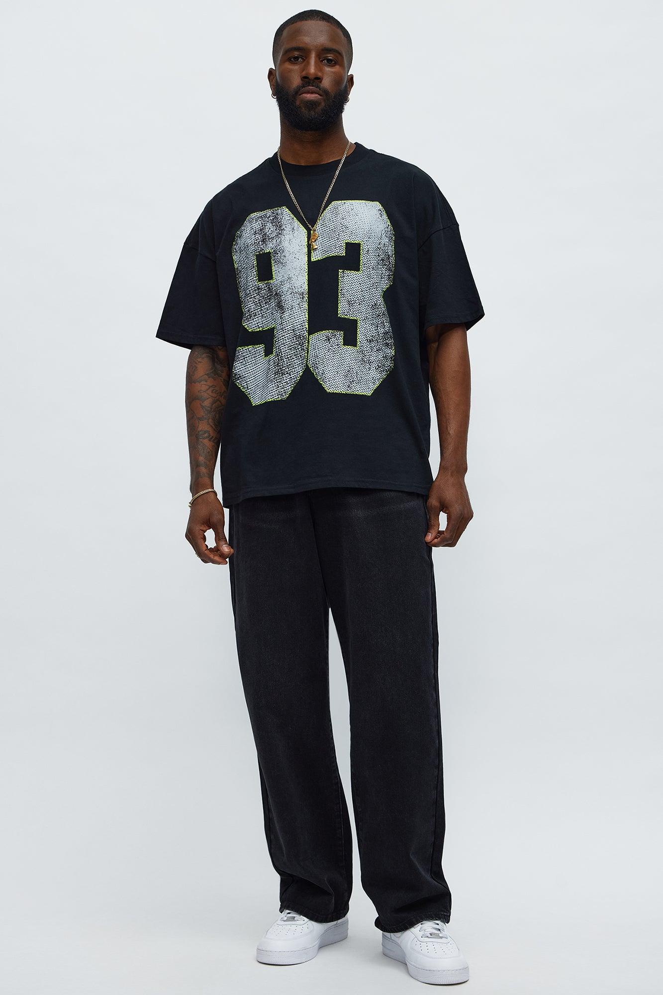 How We Chill From 93 Till Boxy Short Sleeve Tee - Black Male Product Image