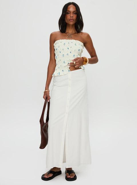Jasmira Maxi Skirt White Product Image