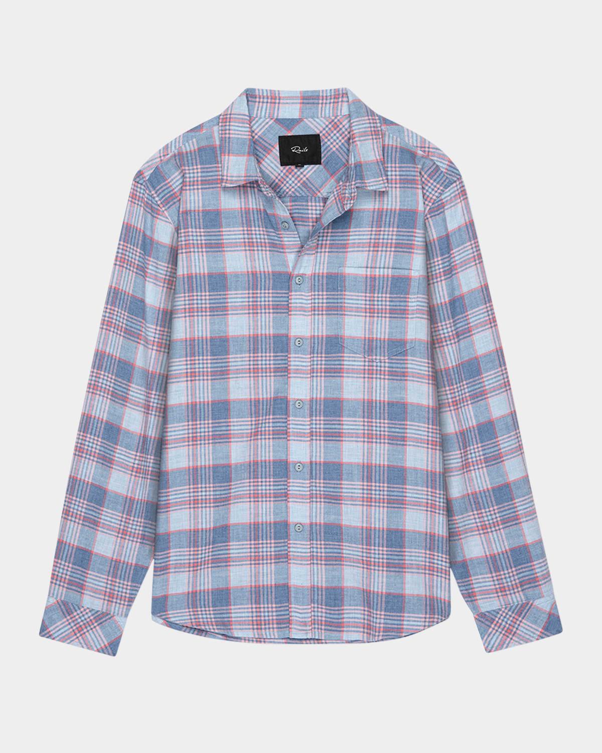 Men's Wyatt Plaid Casual Button-Down Shirt Product Image