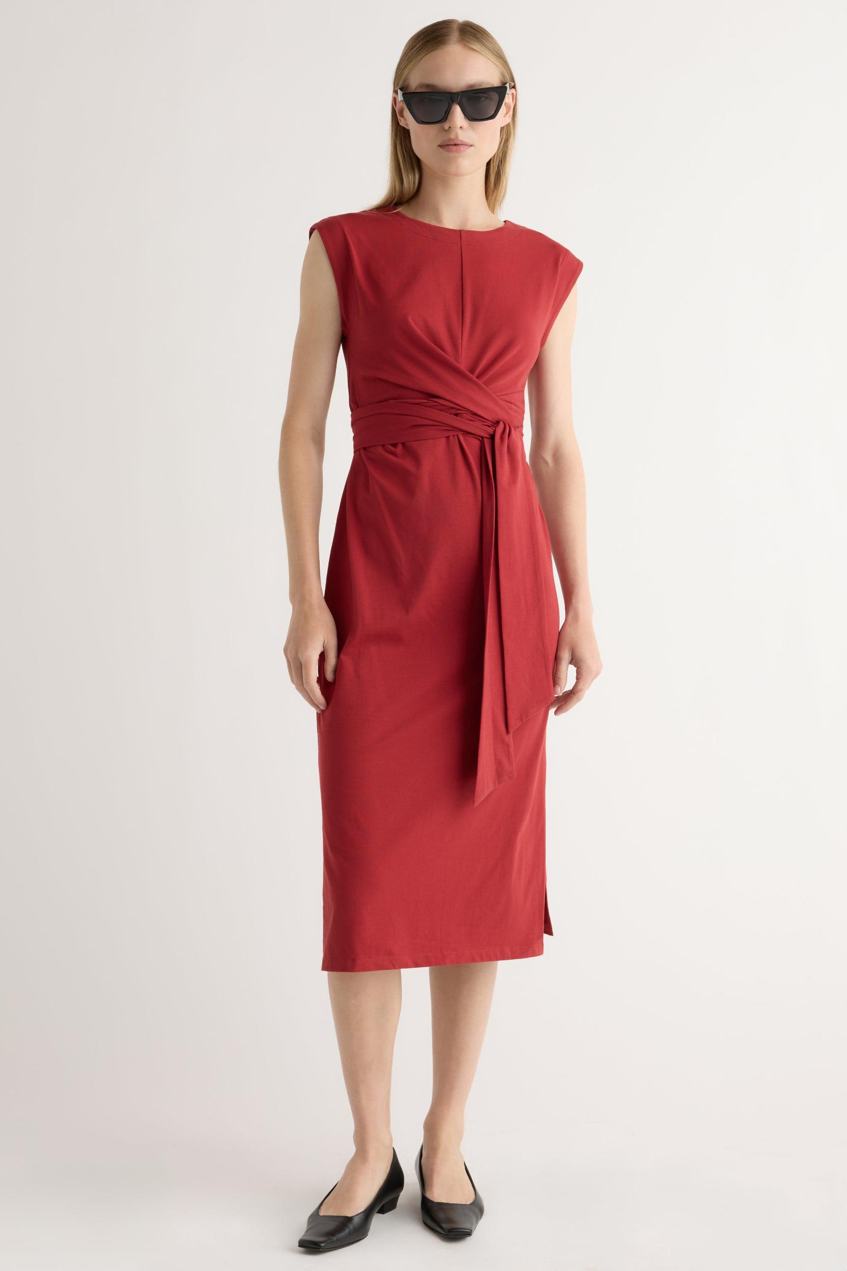 Fei Tie-Front Organic Cotton Dress Product Image