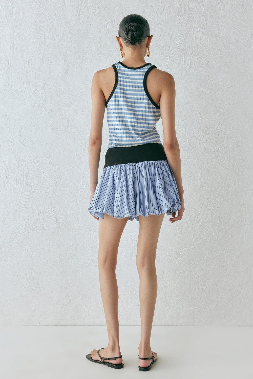 Remy Skort Blue Stripe Product Image