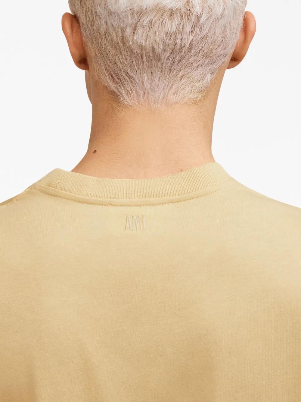 logo-embroidered organic-cotton T-shirt Product Image