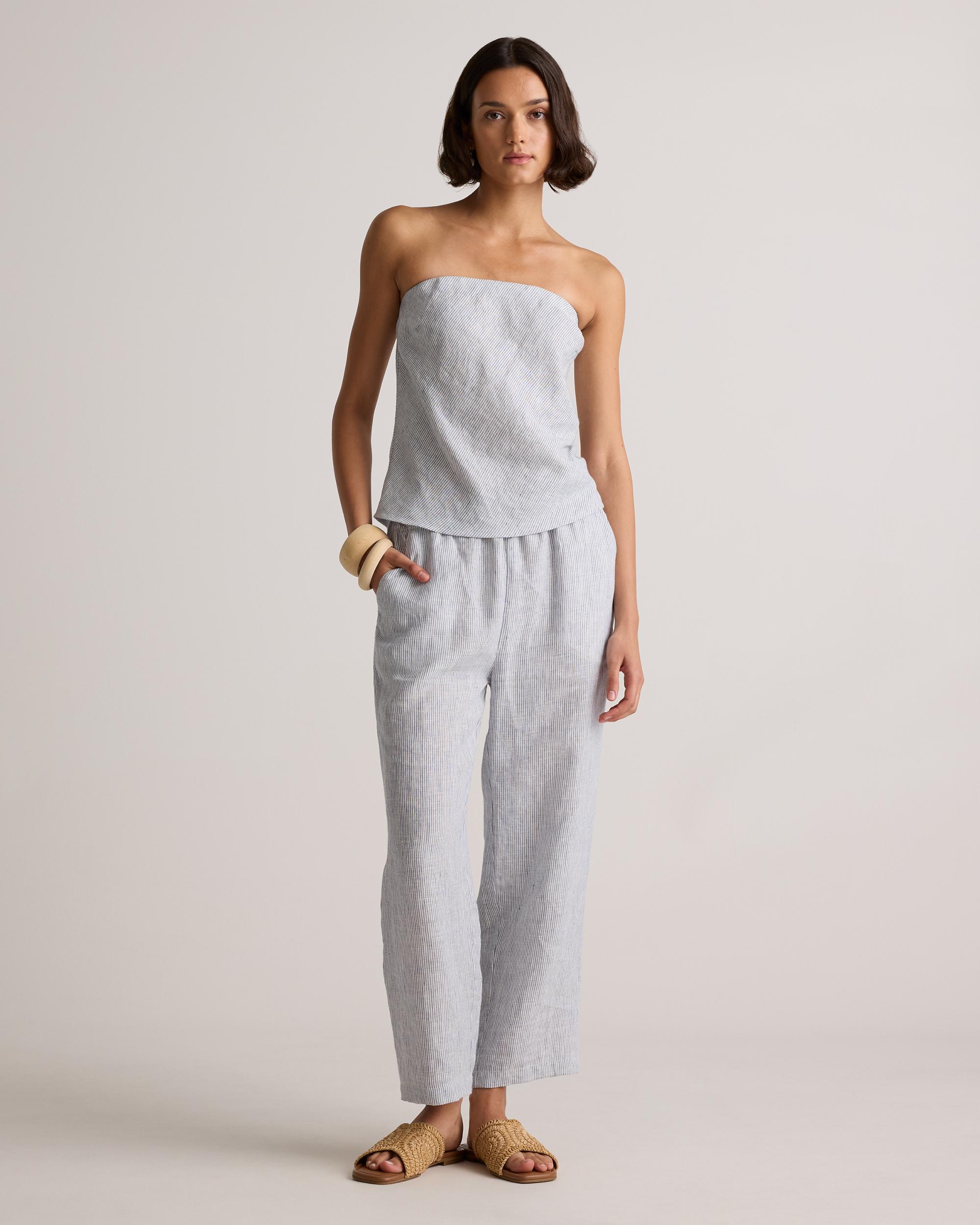 Quince | Women's 100% European Linen Strapless Top Product Image