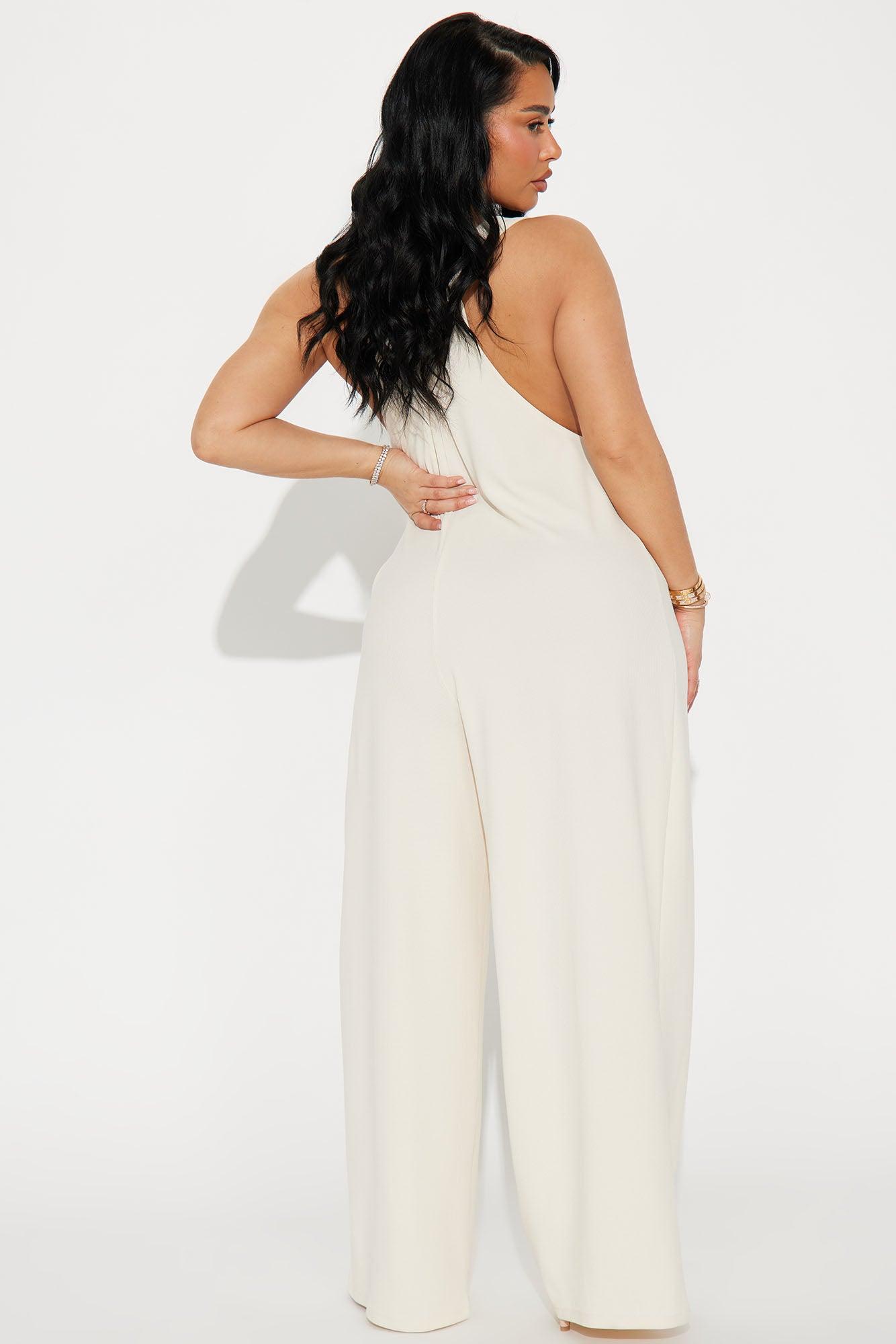 Lilybeth Overall Jumpsuit - Cream Product Image