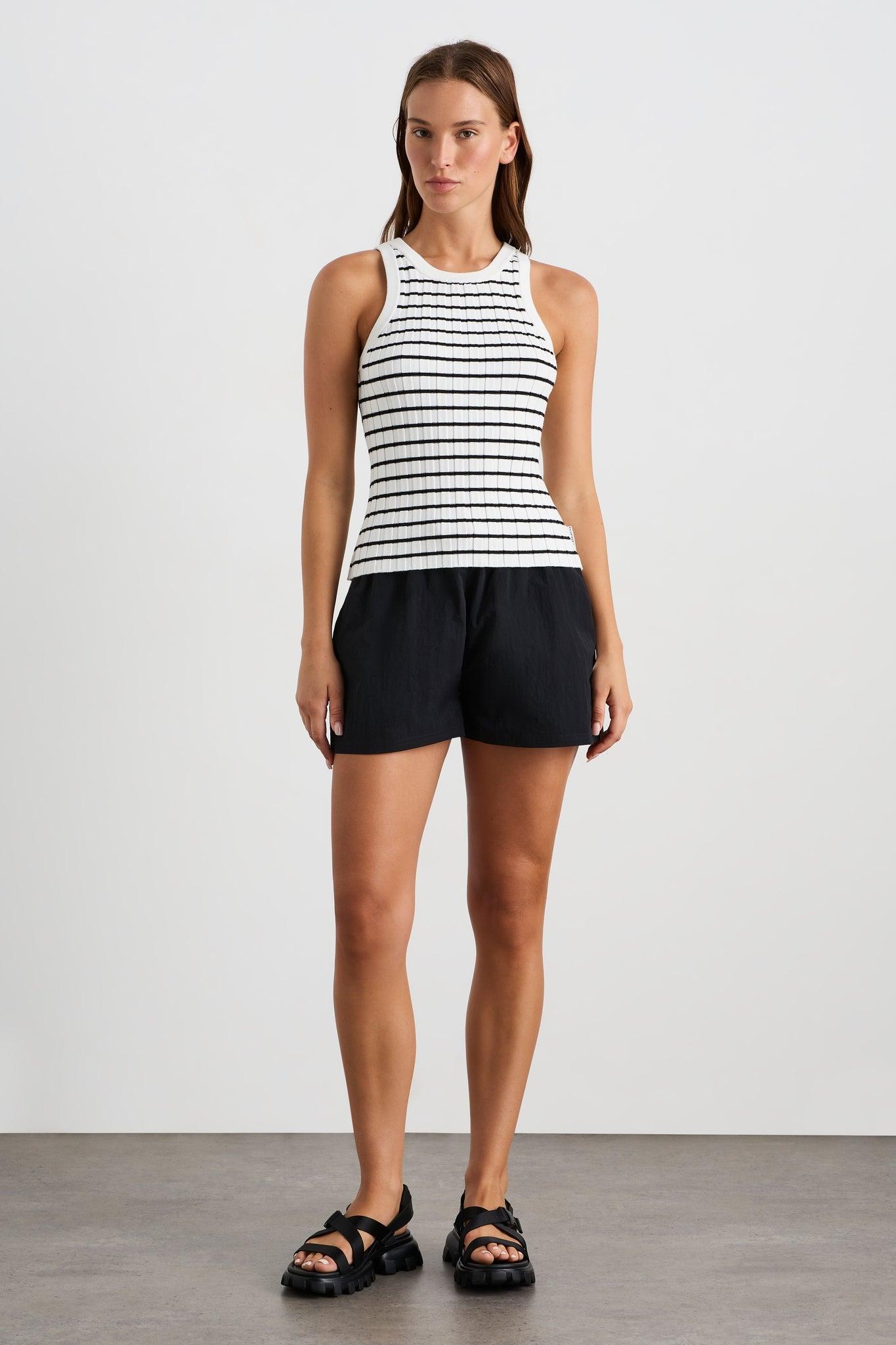 Striped Knitted Logo Tank 135 Product Image