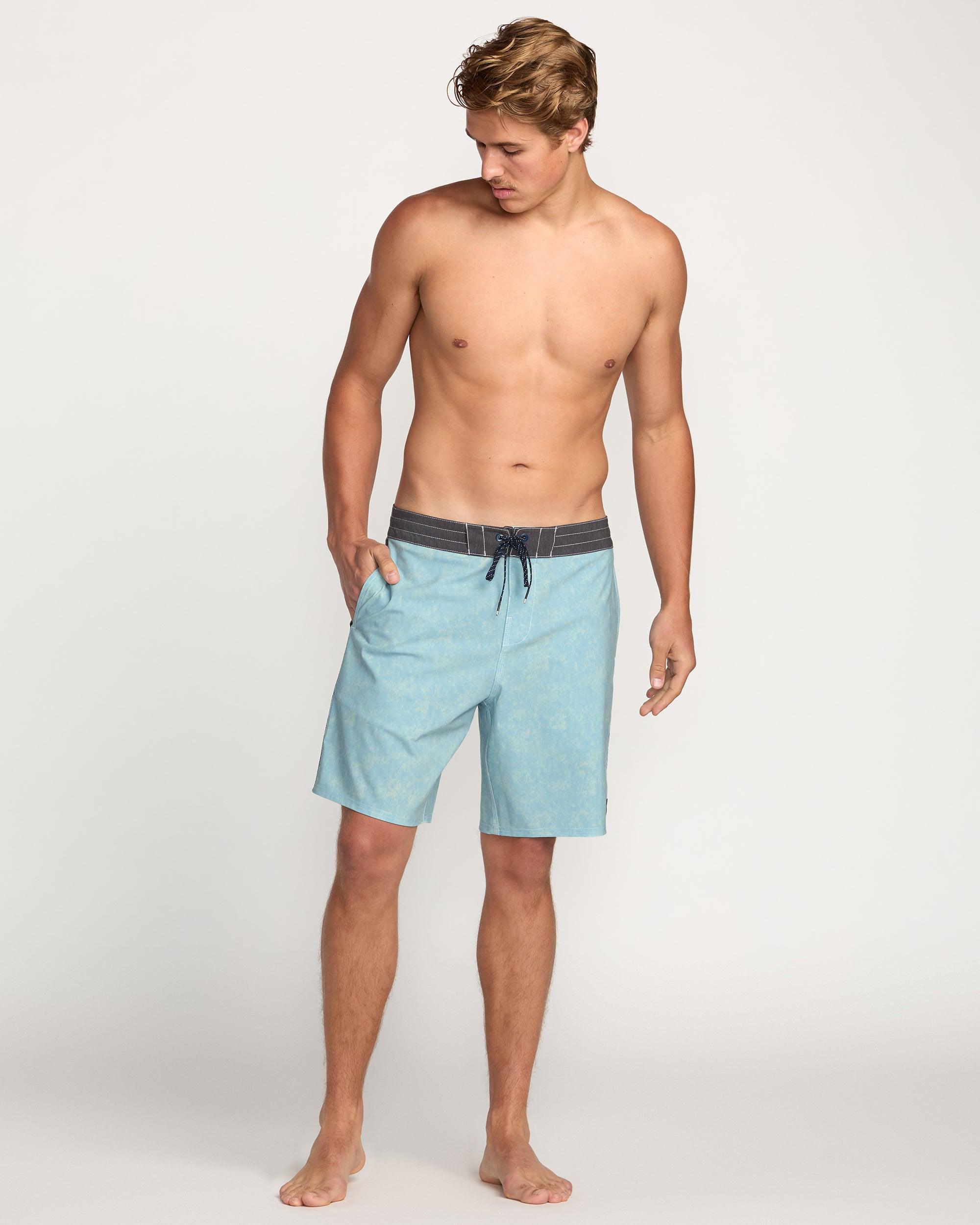 Spinner Lo Tide Boardshorts - Washed Blue Male Product Image