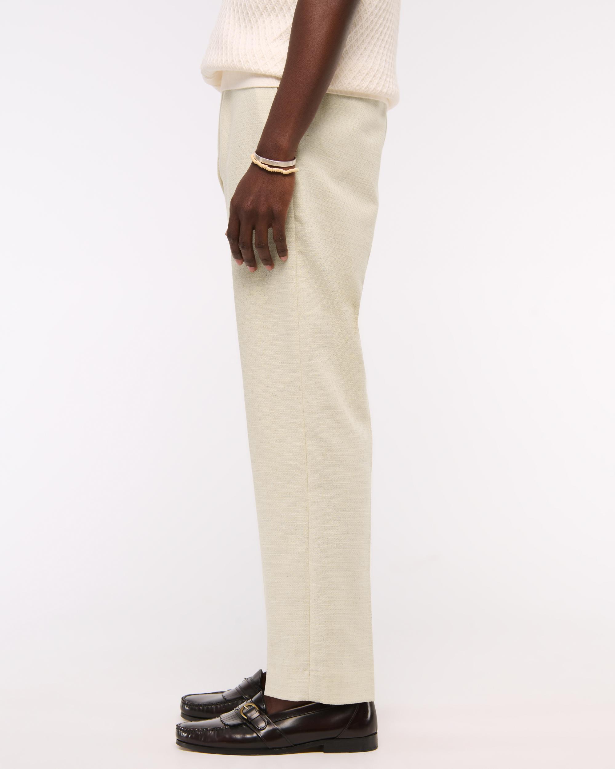 The A&F Collins Cotton-Texture Suit Pant Product Image