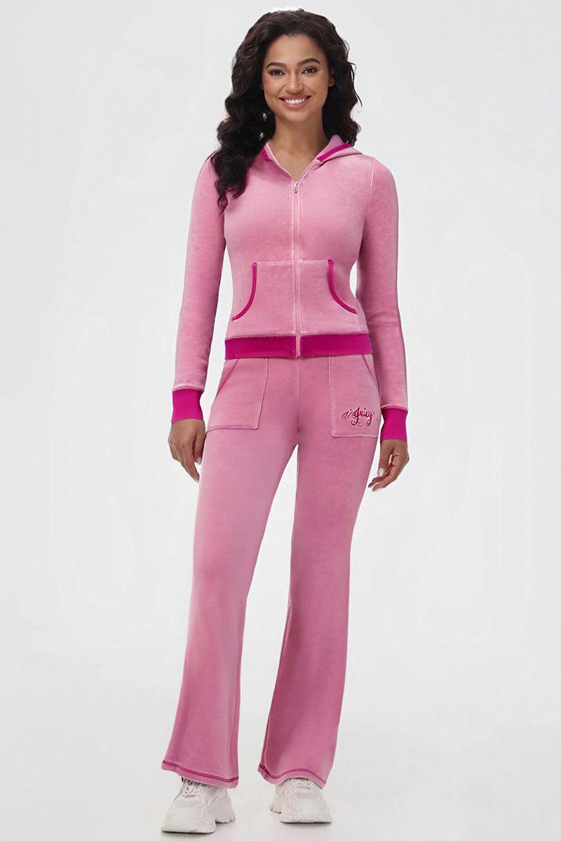 Sweetheart Cotton Velour Track Pants Product Image